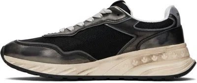 Dsquared2 Black & Silver Sprinter Sneakers In Black