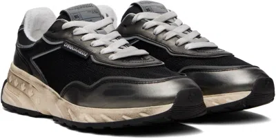 Dsquared2 Black & Silver Sprinter Sneakers In Black