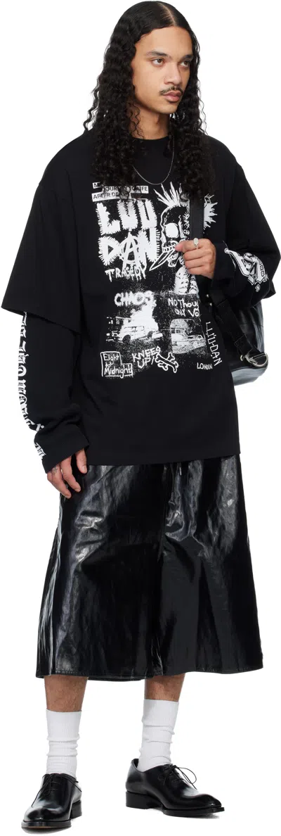 Lu'u Dan Double Deck Crew Neck T-shirt In Black