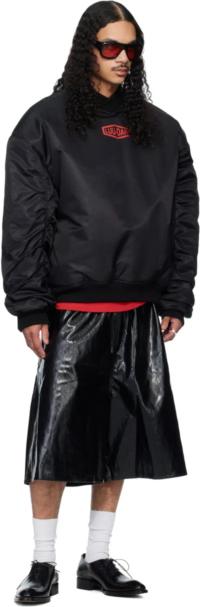 Lu'u Dan Unibomber Long-sleeved Pullover In Black