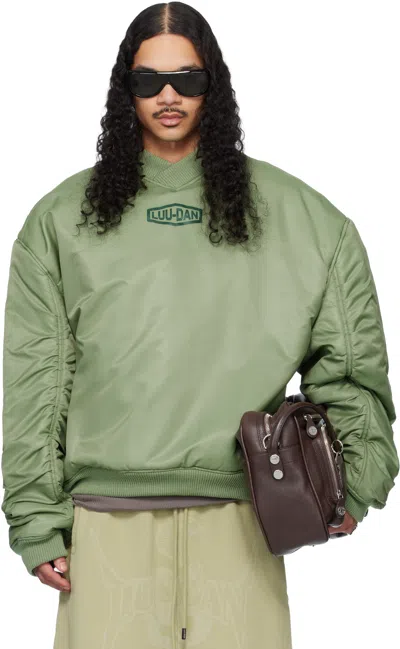 Lu'u Dan Unibomber Long-sleeved Pullover In Green