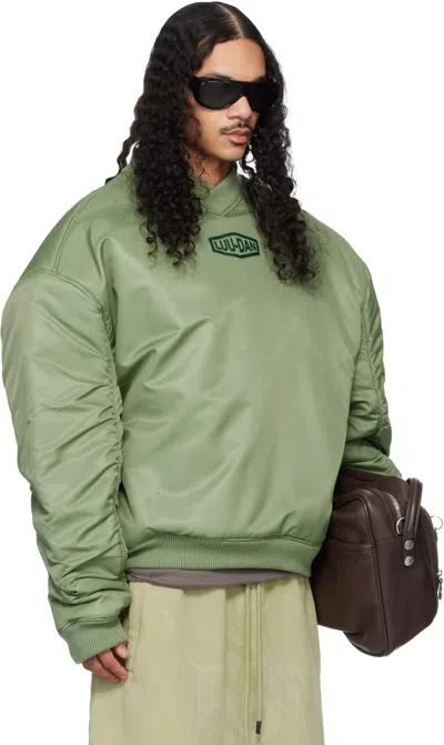 Lu'u Dan Unibomber Long-sleeved Pullover In Green