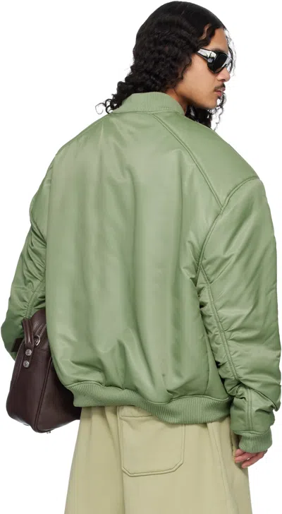 Lu'u Dan Unibomber Long-sleeved Pullover In Green