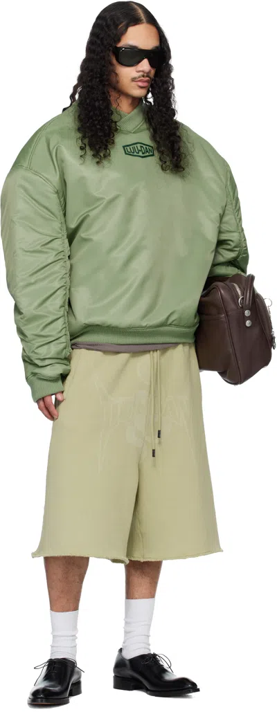 Lu'u Dan Unibomber Long-sleeved Pullover In Green