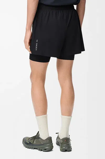 Loewe Performance Shorts In Technical Shell In Black