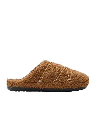 Moon Boot Teddy Slipper Bedroom Linen And Nightwear Brown