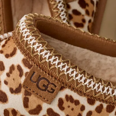 Ugg Tazz Plains Slippers Felicity Leopard Jasmine In Animal Print