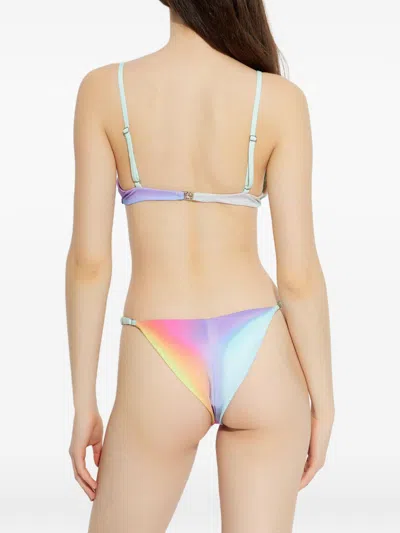 Casablanca Gradient Printed Bikini Bottom In Multi