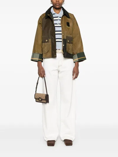 Barbour Herno Resort Down Jacket In Ultralight Nylon And Mesh In Green