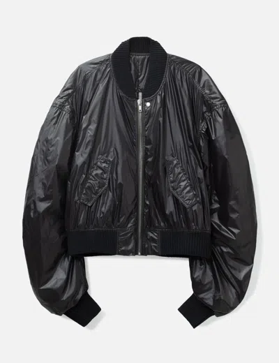 Rick Owens Secchia Flight Jacket In Black