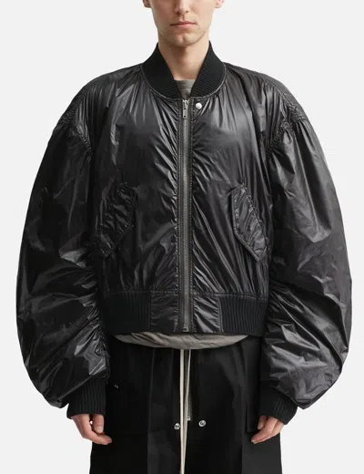 Rick Owens Secchia Flight Jacket In Black
