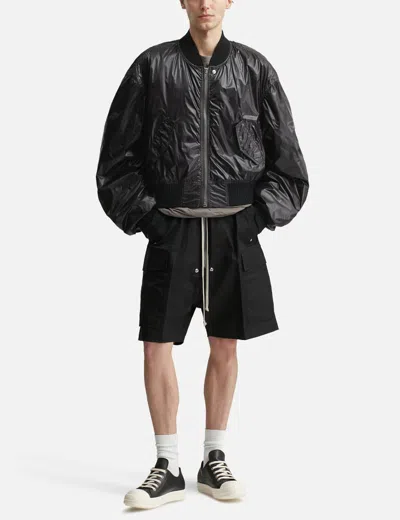 Rick Owens Secchia Flight Jacket In Black