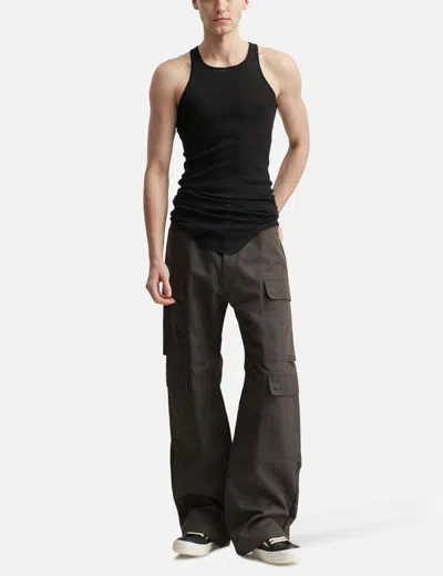 Rick Owens Basic Rib Tank In Black