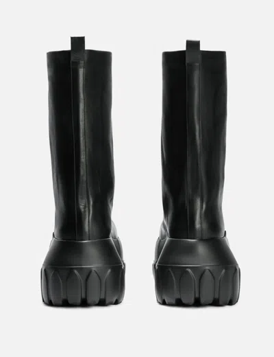 Rick Owens Black Hollywood Flared Mega Tractor Boots In Black