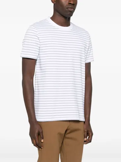 Sandro Striped T-shirt In White