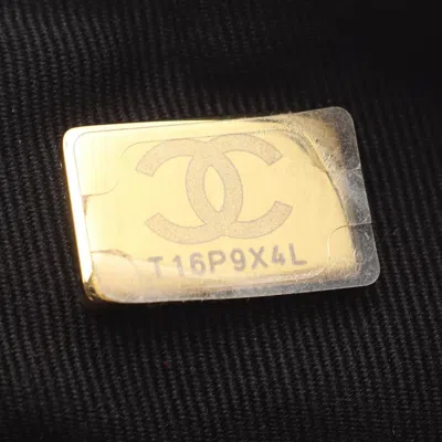 Pre-owned Chanel Black White Fabric Backpack () In Multi