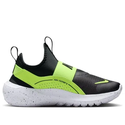 Nike (ps)  Flex Runner 4 'black Volt' In Multi