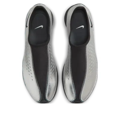 Nike Air Superfly Suede And Perforated Metallic Leather Sneakers In Silver