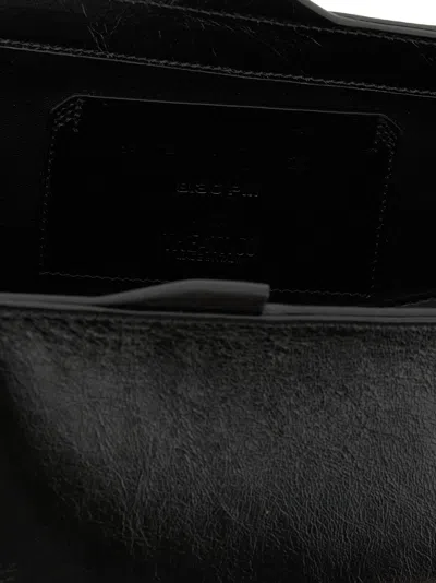 Attico 830 Pm Oversized Rectangular Clutch Bag In Black