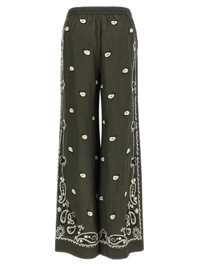 P.a.r.o.s.h Beach26 Pants Green In Gray