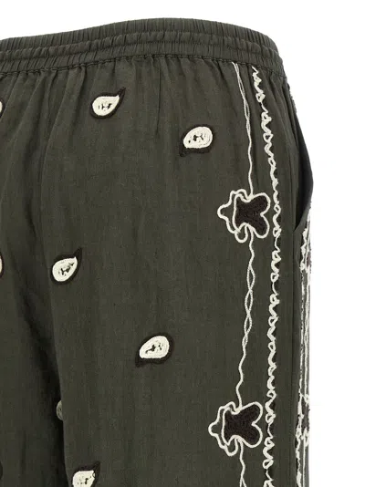 P.a.r.o.s.h Beach26 Pants Green In Gray