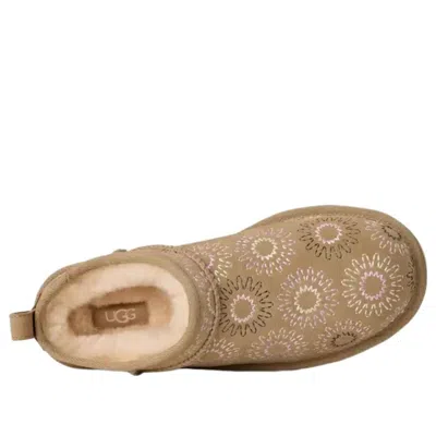 Ugg (r) Classic Micro Genuine Shearling Lined Slip-on In Yellow