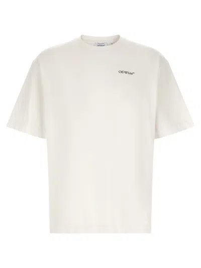 Off-white Ss22 Logo Round Neck Pullover Short Sleeve Loose Fit Khaki In Neutral