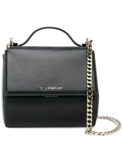 Givenchy 'mini Pandora Box - Palma' Leather Shoulder Bag - Black