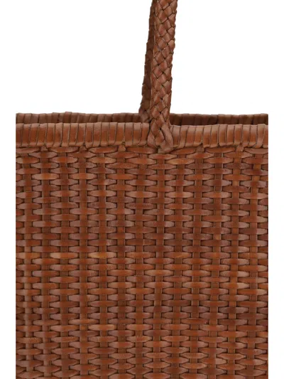 Dragon Diffusion Women Big Weave Tote Bag In Brown
