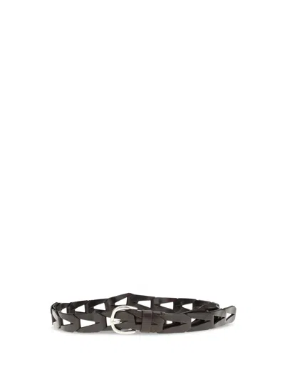 P.a.r.o.s.h P. A.r. O.s. H. Woven Leather Belt In Brown