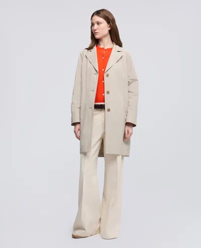 Aspesi Coat Lined In Cotton And Polyester Canvas In Multi