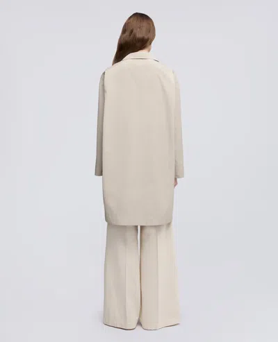 Aspesi Coat Lined In Cotton And Polyester Canvas In Multi