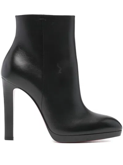 Christian Louboutin Fannylove 120 Leather Ankle Boots In Multi
