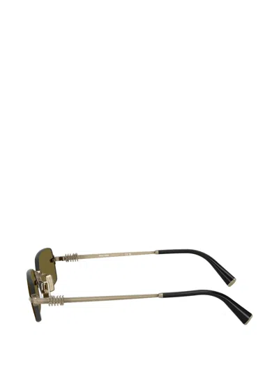 Miu Miu Rectangle-frame Sunglasses In Brown