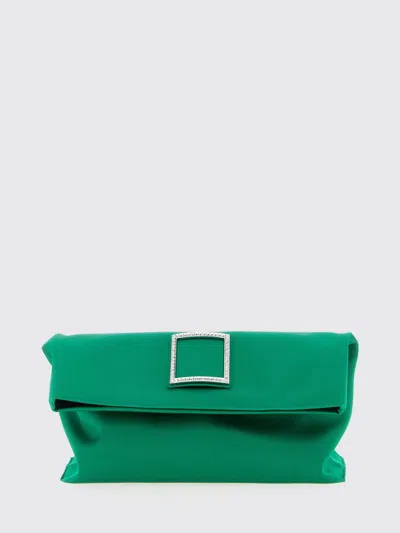 Roger Vivier Green Trompette Clutch In Green