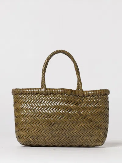 Dragon Diffusion Flat Gora Mini Tote Woven Rectangular In Green