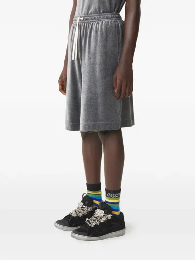 Lanvin Drawstring Shorts In Gray