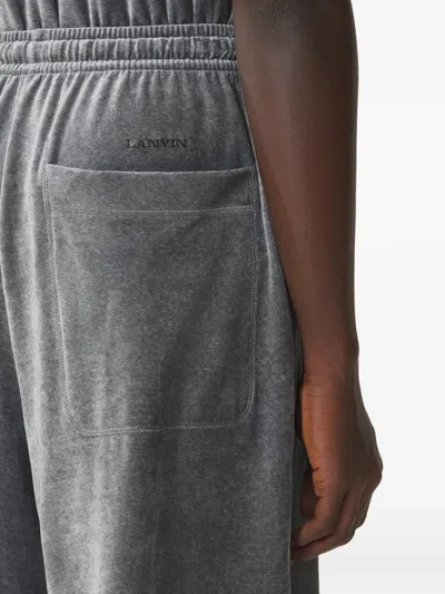 Lanvin Drawstring Shorts In Gray