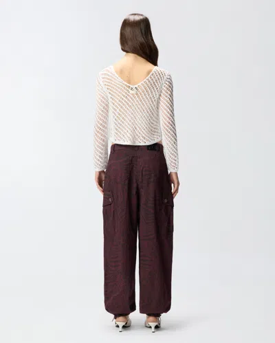 Pinko Sweaters Bianco Silver In White