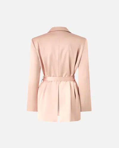 Pinko Belted Wrap Jacket In Neutral