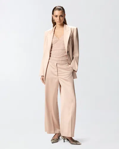 Pinko Belted Wrap Jacket In Neutral