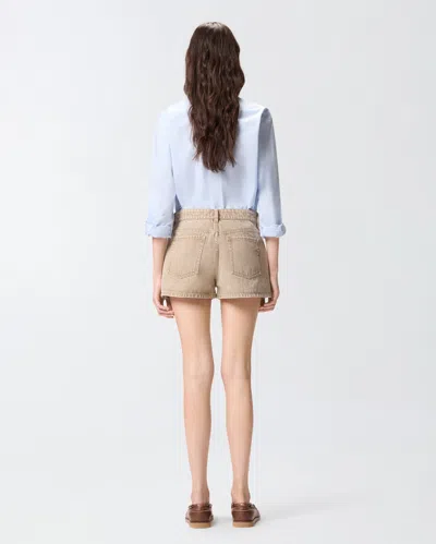 Pinko Stud-embellished Shorts In Brown