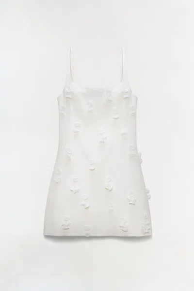 Simkhai Cailinn Linen-cotton Mini Dress In White