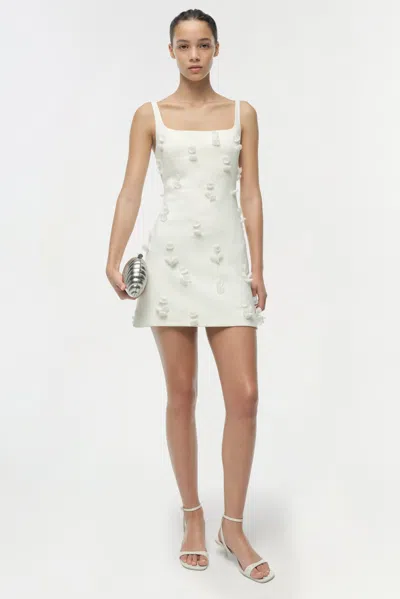 Simkhai Cailinn Linen-cotton Mini Dress In White