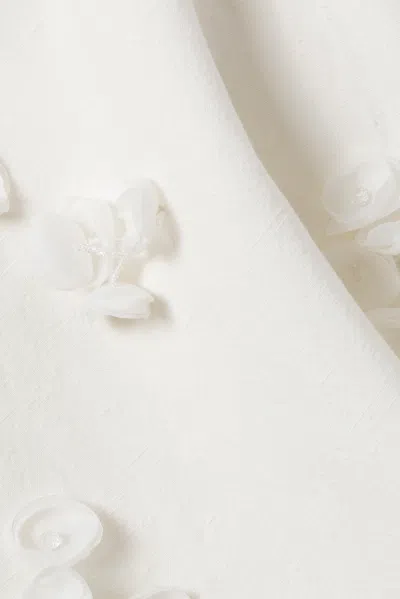 Simkhai Cailinn Linen-cotton Mini Dress In White