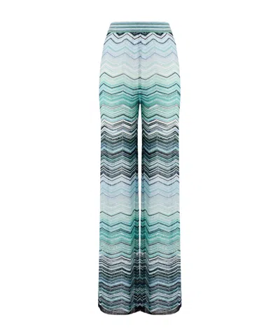 Missoni Chevron-pattern Trousers In Multi