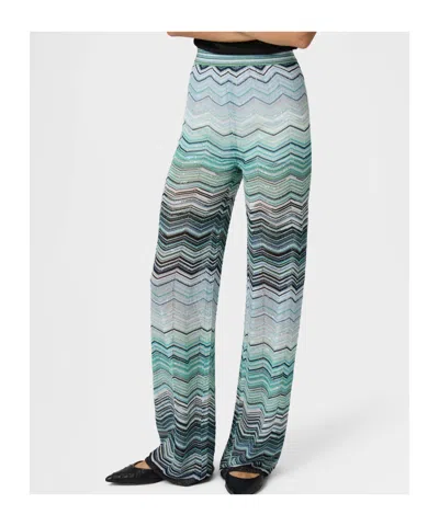 Missoni Chevron-pattern Trousers In Multi