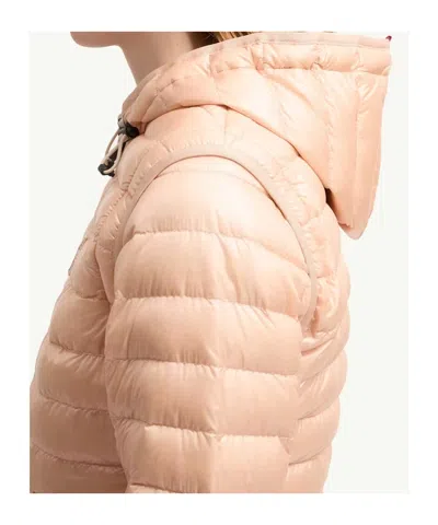 Moncler Grenoble Karura Short Transformable Down Jacket Pink In Neutral