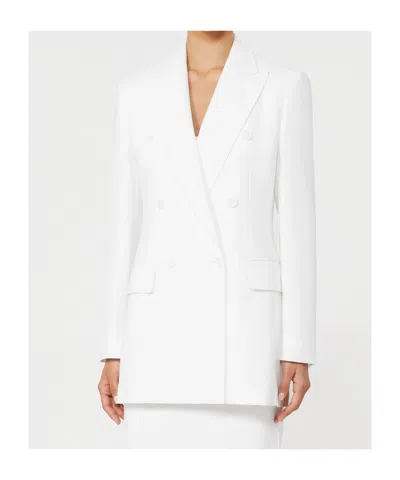 Max Mara Long Sleeve Blazer In Gray