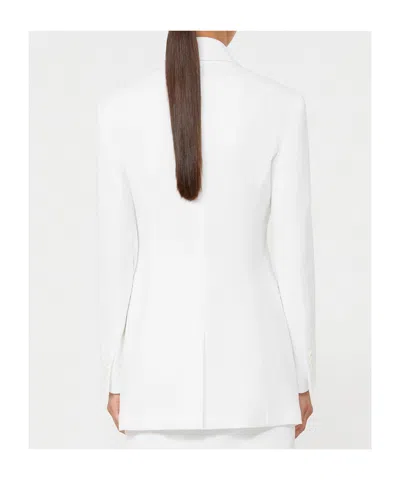 Max Mara Long Sleeve Blazer In Gray
